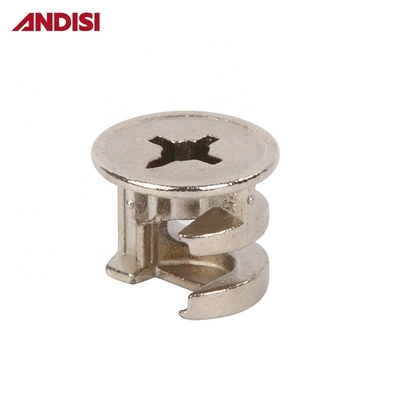 ANDISI Muebles de aleación de zinc Cerradura de camilla con acabado zincado y 3 en 1 Mini tornillo fijo