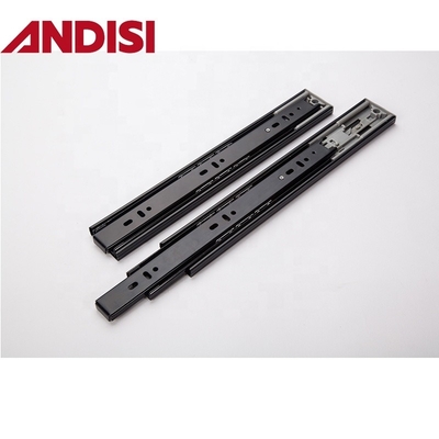 Slide de rodamiento de bolas de cajón de extensión completa de zinc blanco negro para muebles modernos