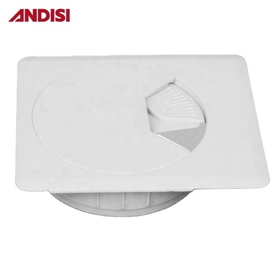 Capa de agujero cuadrado de 50 mm para cableado Componente de piezas de accesorios de muebles de hardware