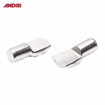 Muebles de hardware 5 mm/7 mm Acero revestido de zinc Estante de soporte de estribillo soporte de 8 mm Longitud Pins