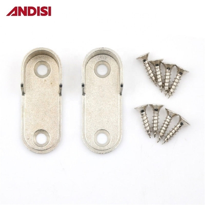 longitud 44mm Zinc de aleación de armario accesorios para 30x15mm tubo oval soporte de tubo oval