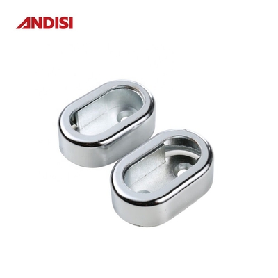Soportador de tubos de apoyo de pines de espesor de aleación de zinc para ropa de 30x15mm