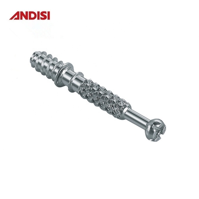 Diseño tradicional de muebles de fijación de mini fijación de metal excéntrico de tornillo de la camilla sujetadores Dowel