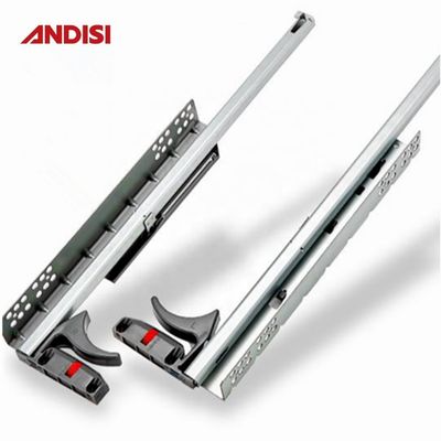 ANDISI V2 Submontaje de cajones de corredera de clips de cierre suave para armarios de muebles de una sola extensión