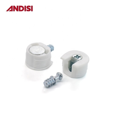 Cabinet de muebles de madera Conector Rafix 2 en 1 Conector de unión excéntrica de plástico