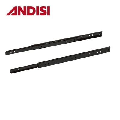 Corredor de cajones de muebles de dos vías de 27 mm con espesor de 1,2 / 1,2 mm y garantía de vida