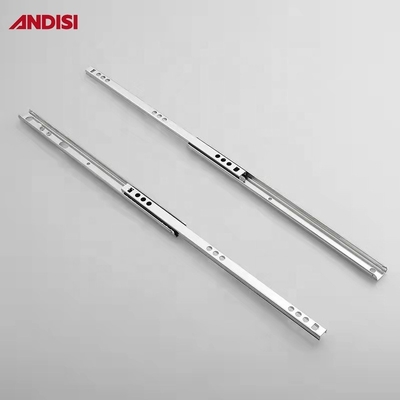 Slides de cajones con rodamiento de bolas de extensión única para cajones mini de dos vías de 17 mm