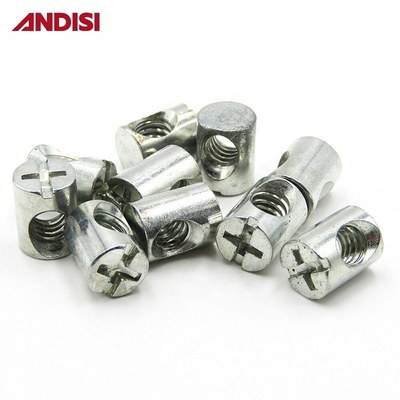 11-20mm longitud M6 M8 cabeza cruzada Phillips Drive Barra de nuez para conexión de la articulación de madera