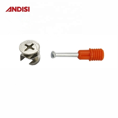 Accesorios de conexión de muebles de diseño moderno 2 en 1 Cerradura de cámara Mini Fijación de sujetadores para muebles
