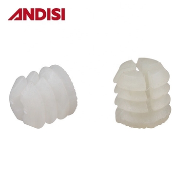 Muebles Conexión de Cámara Cerradura tornillo de plástico de expansión roscado de manga de tuerca M6 Insert Lock Nylon Nut