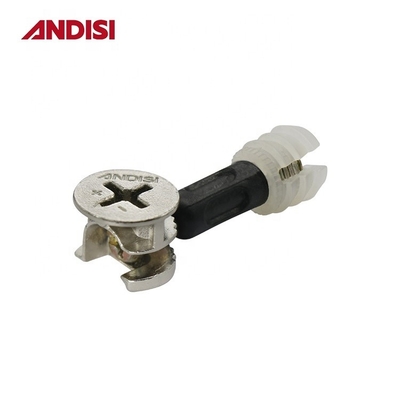 Combinación Dowel Conector de muebles Cámara de tornillo de plástico transparente de expansión roscado de manga de tuerca M6 de nylon Insert Lock Nut