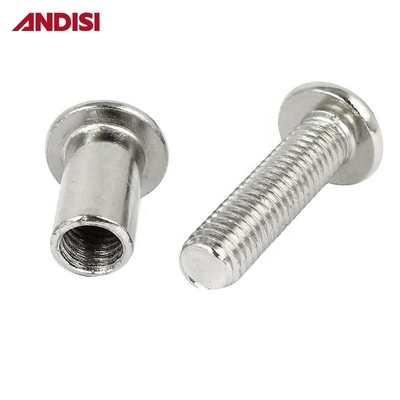 M6 Conector de muebles con conector de junta de tornillo Combinación de pernos y tuercas