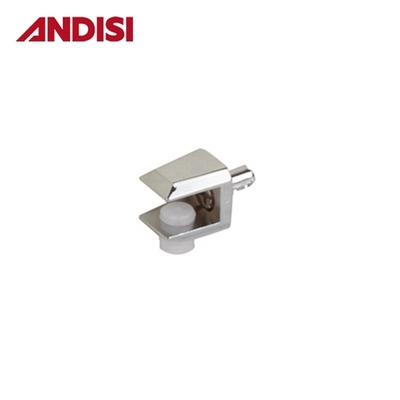 Soportador de estante ajustable Mini Clamp de cristal de aleación de zinc soporte de estante para estante decorativo