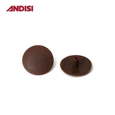 Muebles modernos de hardware Mini Fijación excéntrica Cam redonda cubierta de agujero de tornillo de plástico plano