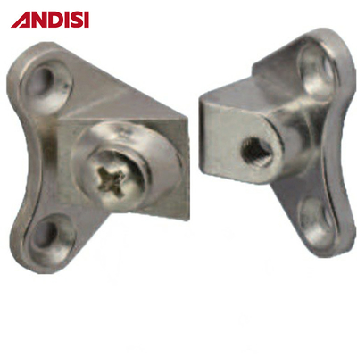 Muebles de diseño moderno aleación de zinc conector de madera esquina gabinete conjunto conector soporte para el gabinete