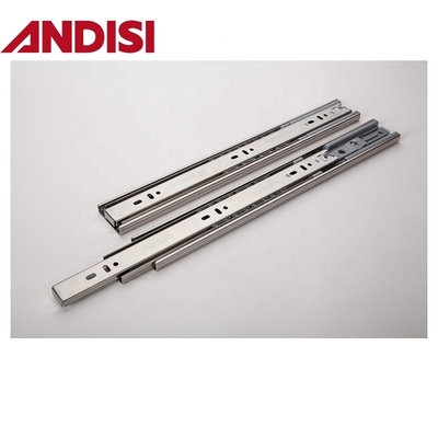 OEM 45kg Capacidad de carga de extensión completa suave cerrada 45mm de rodamiento de bolas de cajón de tren deslizamiento