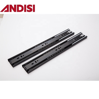 OEM 45kg Capacidad de carga de extensión completa suave cerrada 45mm de rodamiento de bolas de cajón de tren deslizamiento