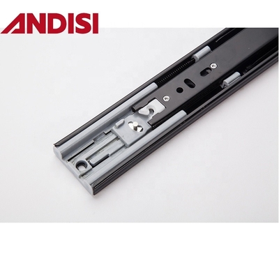 OEM 45kg Capacidad de carga de extensión completa suave cerrada 45mm de rodamiento de bolas de cajón de tren deslizamiento