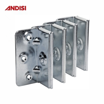 Accesorios para camas de madera Conector de esquina de montaje Brackets de tren de cama de material de hierro