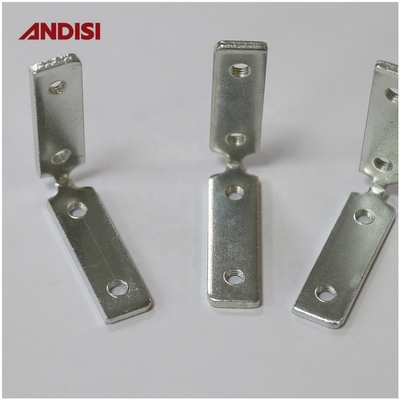 Cabinete de madera de ángulo recto de la esquina soporte con rosca de tornillo zincado material de hierro