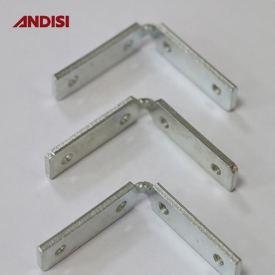 Cabinete de madera de ángulo recto de la esquina soporte con rosca de tornillo zincado material de hierro