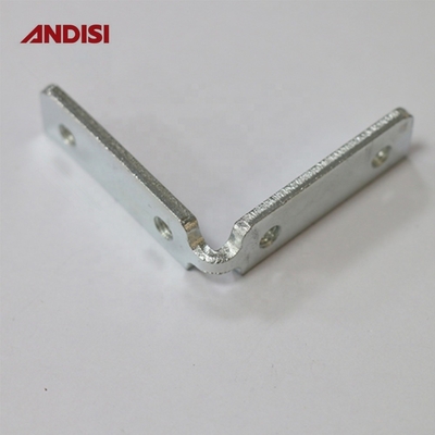 Cabinete de madera de ángulo recto de la esquina soporte con rosca de tornillo zincado material de hierro
