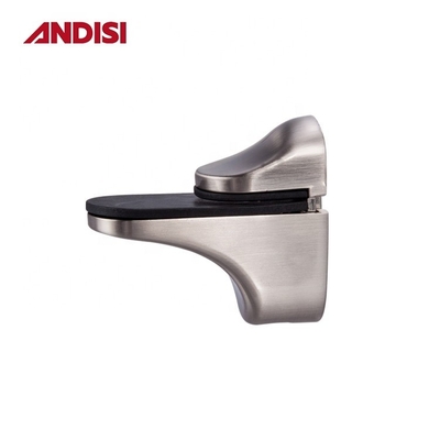 30 * 57 mm soporte de soporte de cristal de estantería de aleación de zinc montado en la pared de cristal para compradores