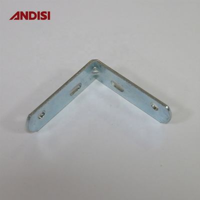 Brackets de ángulo recto de hierro para muebles de madera, brackets de esquina de metal de 2 mm de espesor