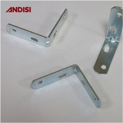 Brackets de ángulo recto de hierro para muebles de madera, brackets de esquina de metal de 2 mm de espesor