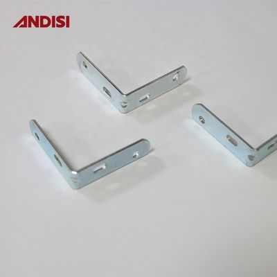 Brackets de ángulo recto de hierro para muebles de madera, brackets de esquina de metal de 2 mm de espesor
