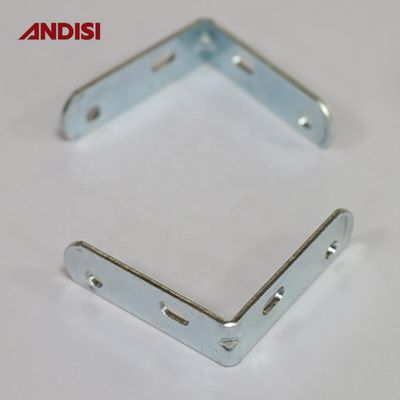 Brackets de ángulo recto de hierro para muebles de madera, brackets de esquina de metal de 2 mm de espesor