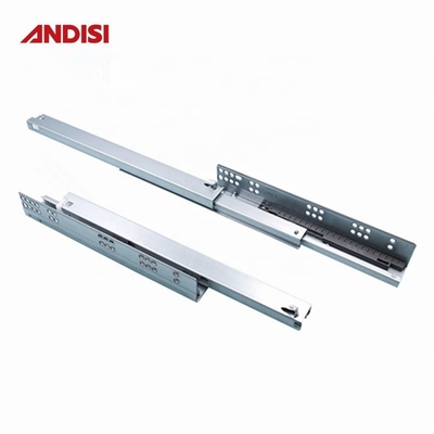 Cable de deslizamiento del cajón del gabinete de cocina oculto con acero laminado en frío y cierre suave