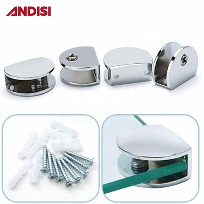 Clampada de soporte de estante de cristal de aleación de zinc ajustable tamaño FA21 11 * 35mm para cocina