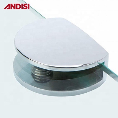 Clampada de soporte de estante de cristal de aleación de zinc ajustable tamaño FA21 11 * 35mm para cocina