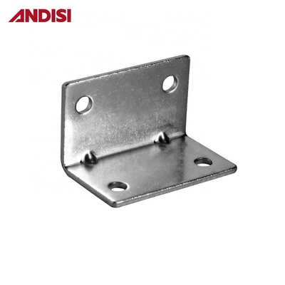 Diseño moderno de zinc revestido de acero soportes de estantería en forma de L para el apoyo de las articulaciones de los muebles