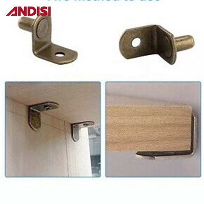 Cabinet Metal Acero Muebles en forma de L Estante conjunto soporte de soporte con 6 mm de diámetro