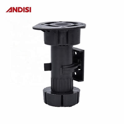 Piernas de nivelación de mesa ajustables para muebles de cocina 3 100-170 mm de altura y acabado negro