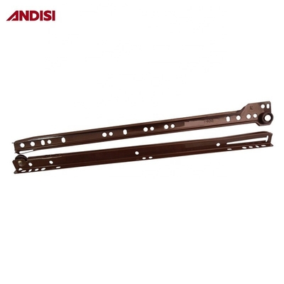 Carril deslizante de cajones de FGV para muebles modernos Capacidad de carga de 15 kg Marrón blanco o negro