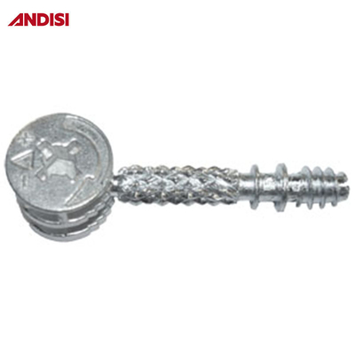ANDISI Muebles de aleación de zinc Cerradura de camilla con acabado zincado y 3 en 1 Mini tornillo fijo