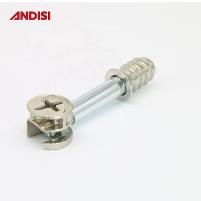 ANDISI Muebles de aleación de zinc Cerradura de camilla con acabado zincado y 3 en 1 Mini tornillo fijo