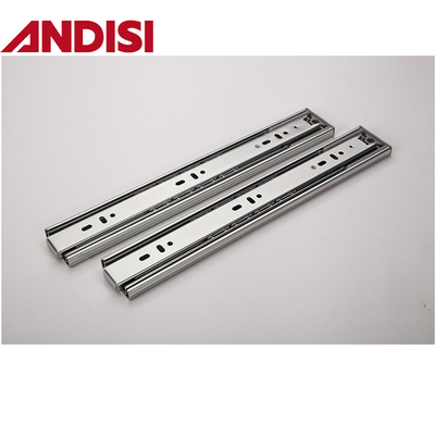 Slide de rodamiento de bolas de cajón de extensión completa de zinc blanco negro para muebles modernos