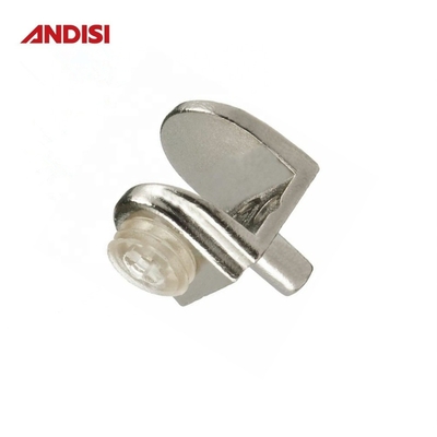 Conectores ajustables recubertos de zinc Estante soporta clips de vidrio sujetador de abrazadera para barandillas de vidrio plano