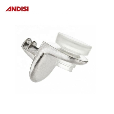 Soportador de pinzas de cristal de aleación de zinc para estantes de gabinetes Otros muebles