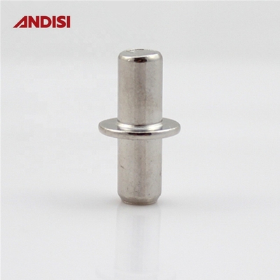 Pinos de apoyo funcionales de estanterías con revestimiento de zinc/níquel para accesorios de muebles