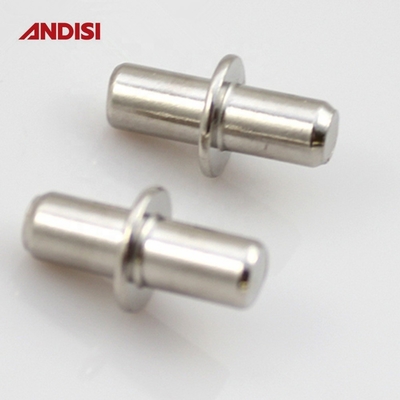 Pinos de apoyo funcionales de estanterías con revestimiento de zinc/níquel para accesorios de muebles