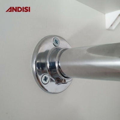 16/19/25 mm Diámetro armario tubo redondo soporte de acero de soporte de brida para la instalación
