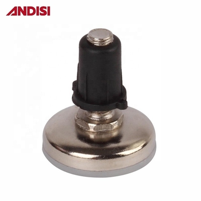 Piernas de muebles ajustables con M6 M8 Piernas de caucho roscado Material de plástico de nylon