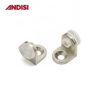 Contenedor de soporte de abrazadera de aleación de zinc y PVC para barandas de vidrio plano