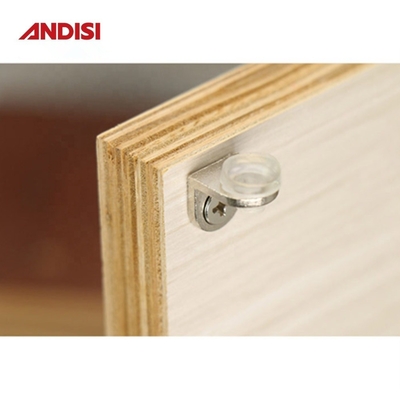 Conectores de aleación de zinc soportes de estantería para muebles hardware soporte de sujetador de pinza de vidrio