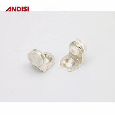 Conectores de aleación de zinc soportes de estantería para muebles hardware soporte de sujetador de pinza de vidrio